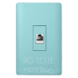 Conjunto RJ45 4x2 - Novara Especiais Celeste